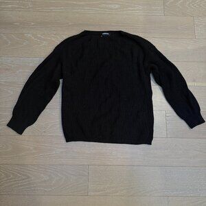 Express Knit Sweater (Black) - Size Small